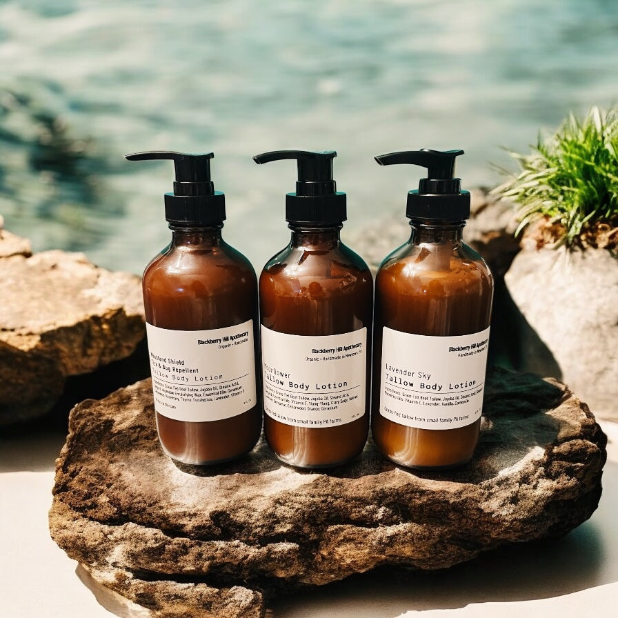 Tallow Body Lotion: Lavender Sky & Moonflower