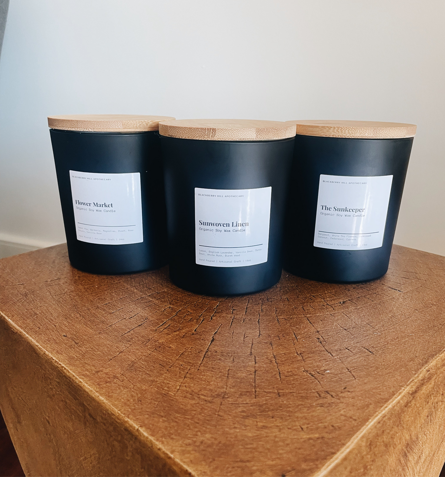 Sunwoven Linen Pure & Natural Soy-Wax Candle