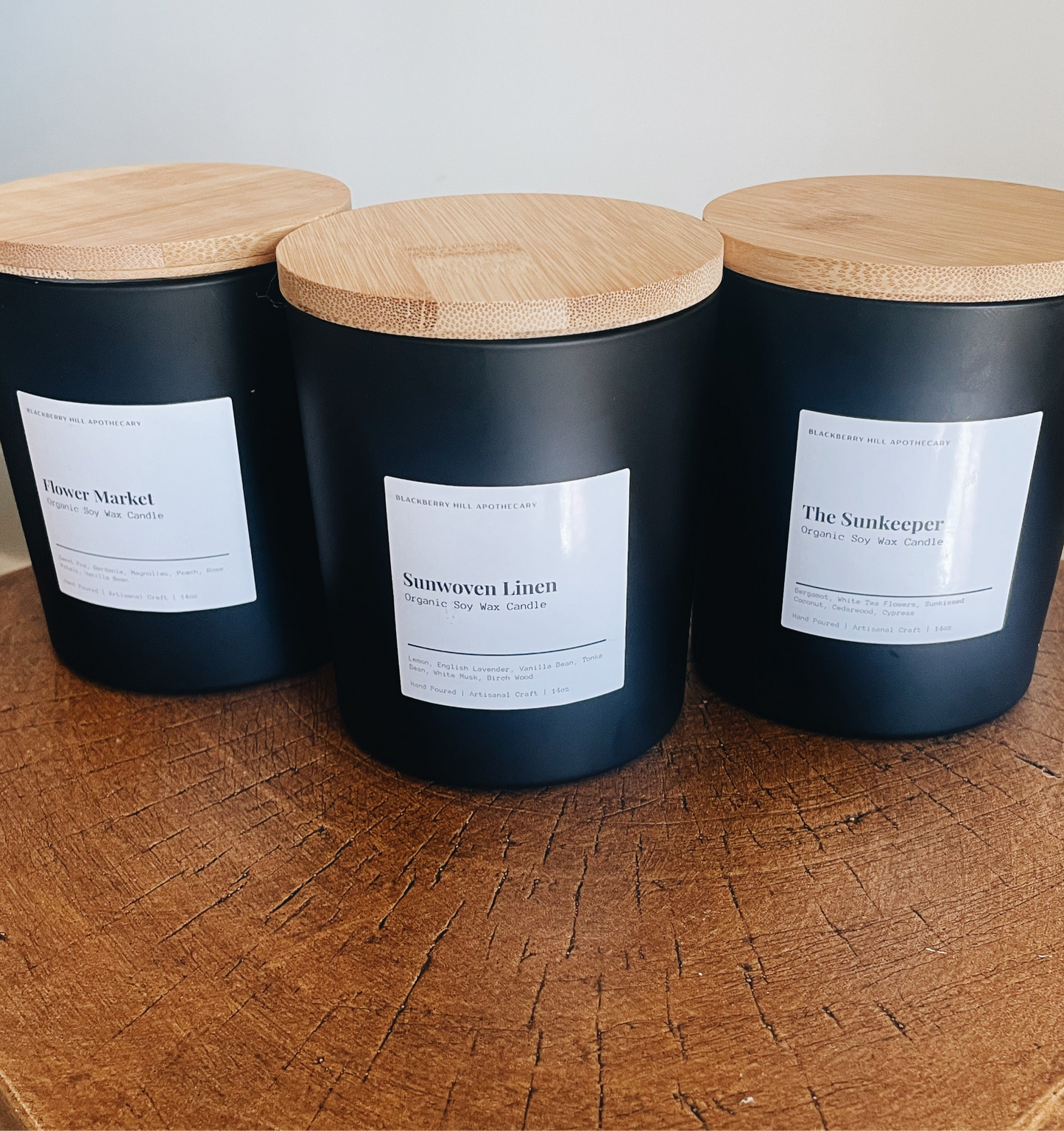 Sunwoven Linen Pure & Natural Soy-Wax Candle