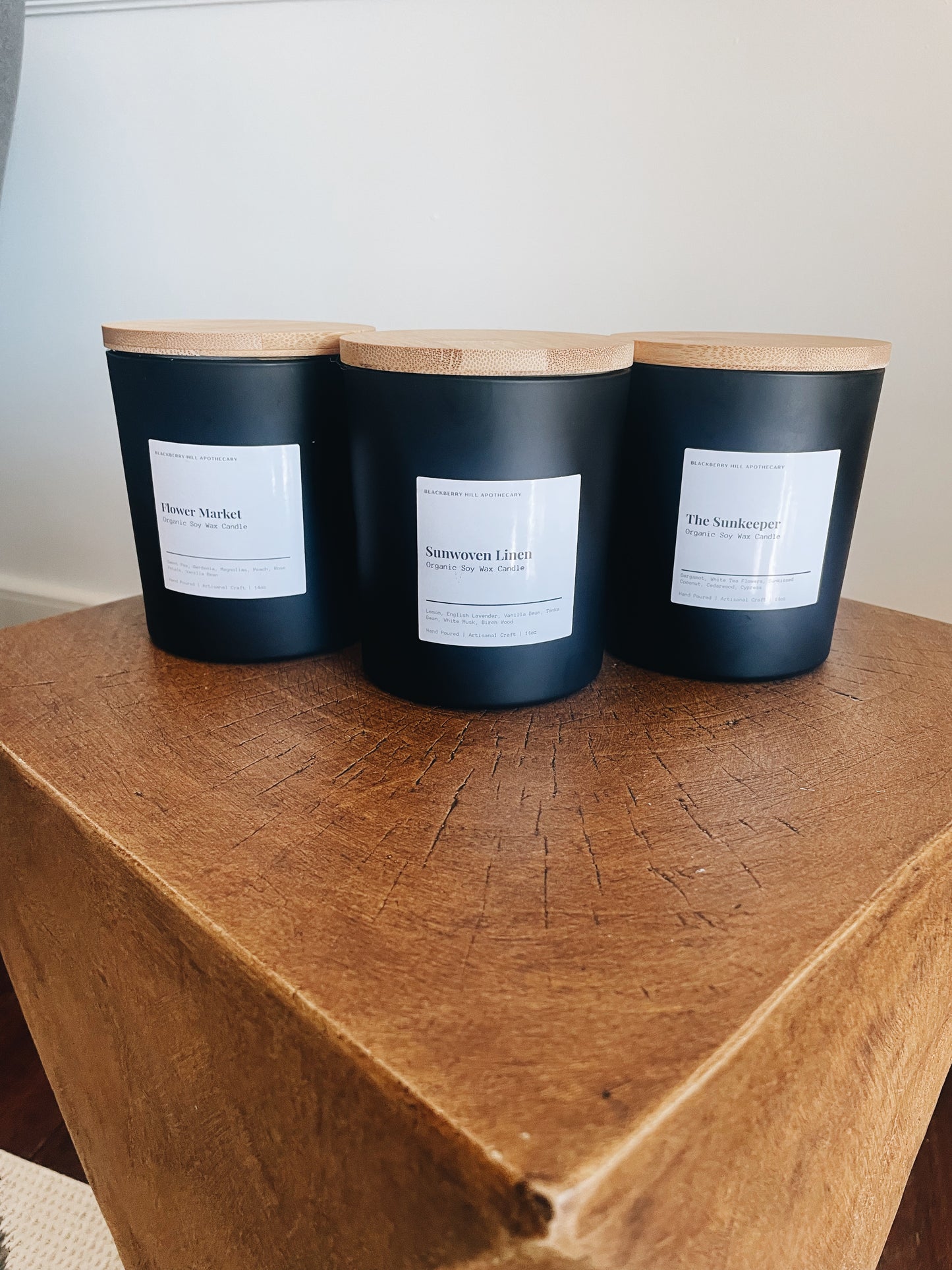 Sunwoven Linen Pure & Natural Soy-Wax Candle
