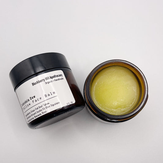 Calendula Infused Tallow Face Balm for Sensitive Skin and Ezcema