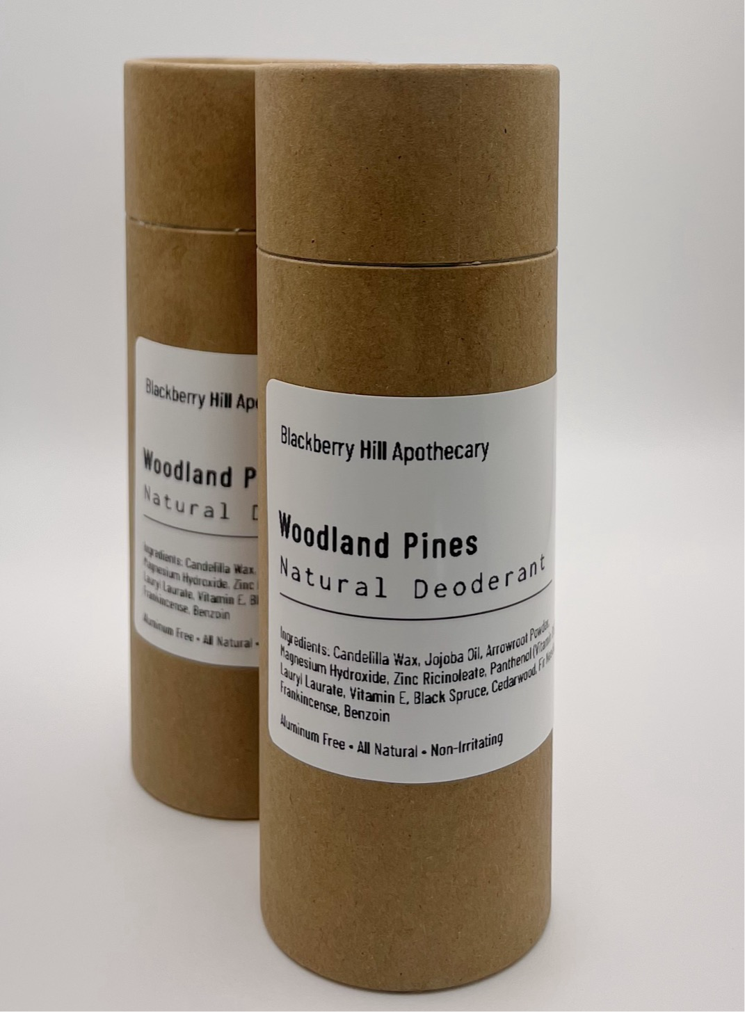 Natural Non-Irritating Deodorant Woodland Pines- Designed to Naturally Knock Out Odor