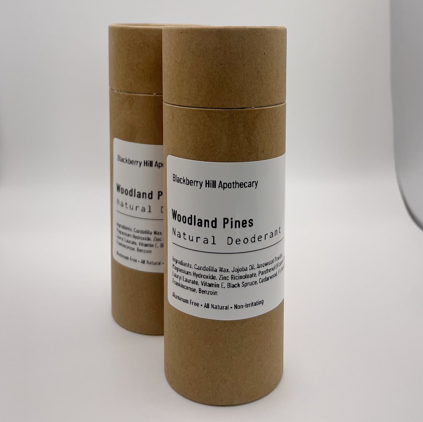 Natural Non-Irritating Deodorant Woodland Pines- Designed to Naturally Knock Out Odor