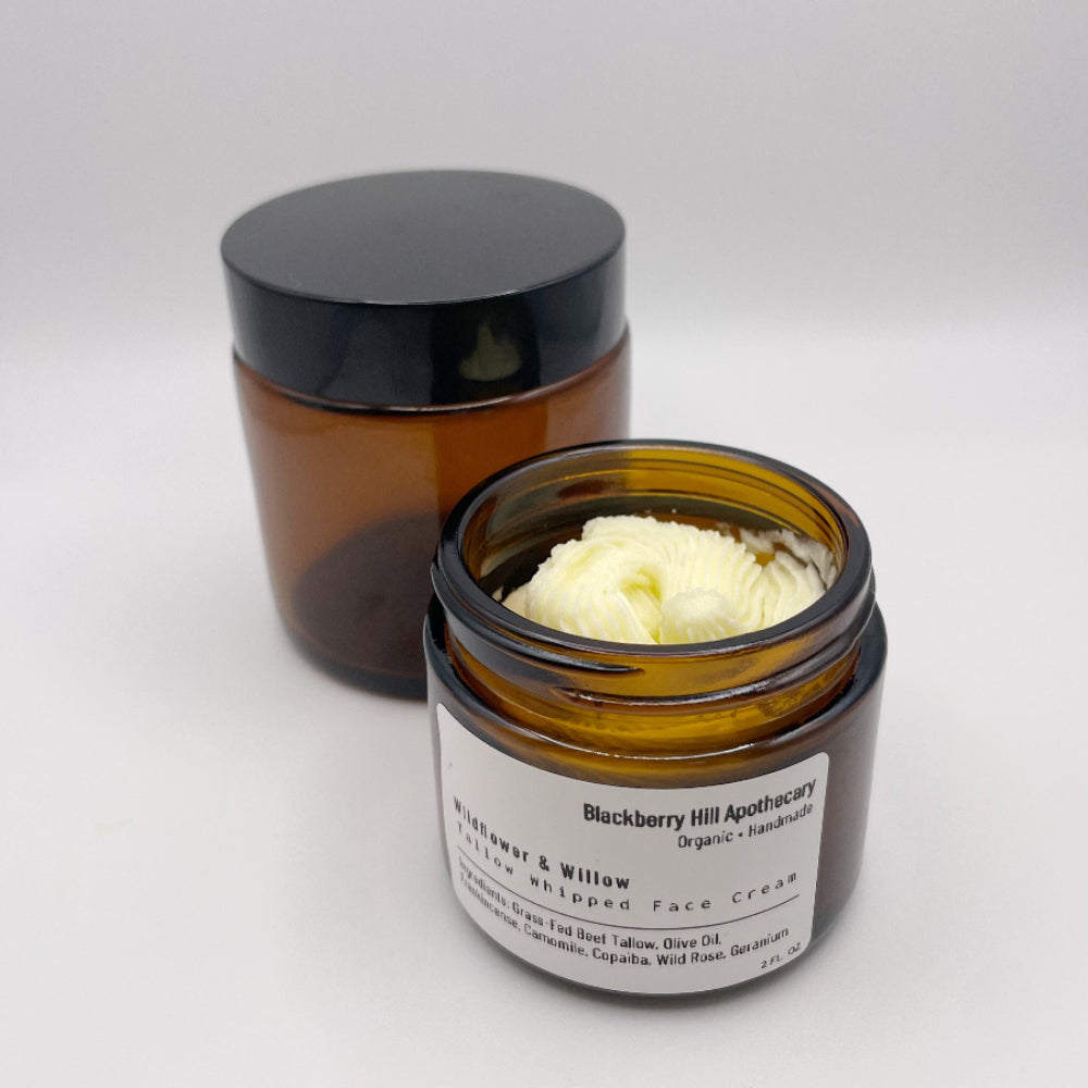 Tallow Whipped Face Cream Wildflower and Willow Botanical Blend